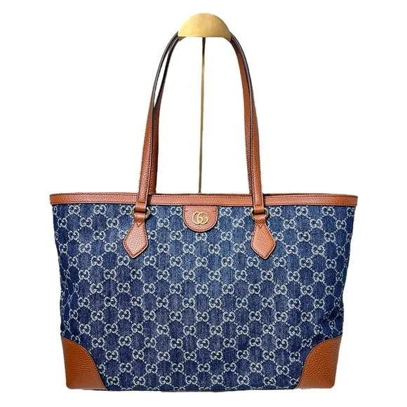 🪩🌸GIVEAWAY🌸🪩 ‼️READ ENTIRE LISTING‼️NWT Gucci Ophidia GG Denim Tote W/$2,250 - Picture 13 of 16